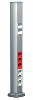 Мини-колонна односторон, 0.7м, 12 мех-мов, анод. алюм, подключение из под пола