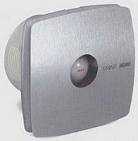 Вентилятор осевой 98 куб.м/час 15Вт 230В настенный (диам.шахты 100 мм) цвет нержавеющая сталь X-Mart